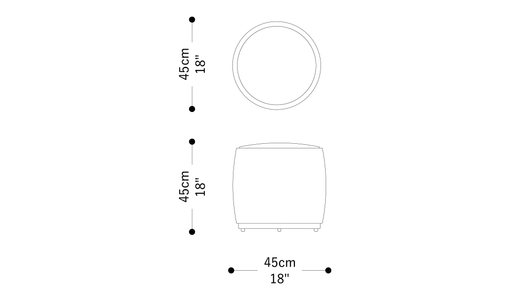 Imagem das dimensões principais do produto